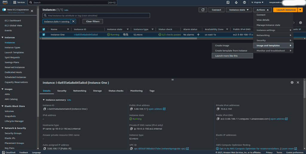 Screenshot showing Launching another instance