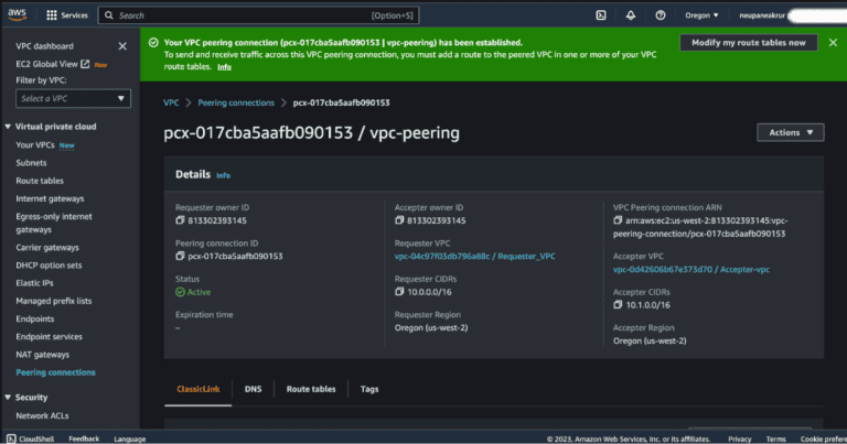 How to Create AWS VPC Peering Connection Step-by-Step | NetworkProGuide