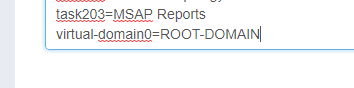 Screenshot showing cisco prime task list vitual domain