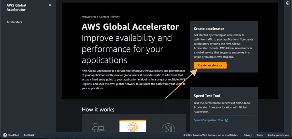 Creating global accelerator
