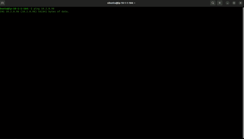 Showing there is no connection between VPC A and VPC B.