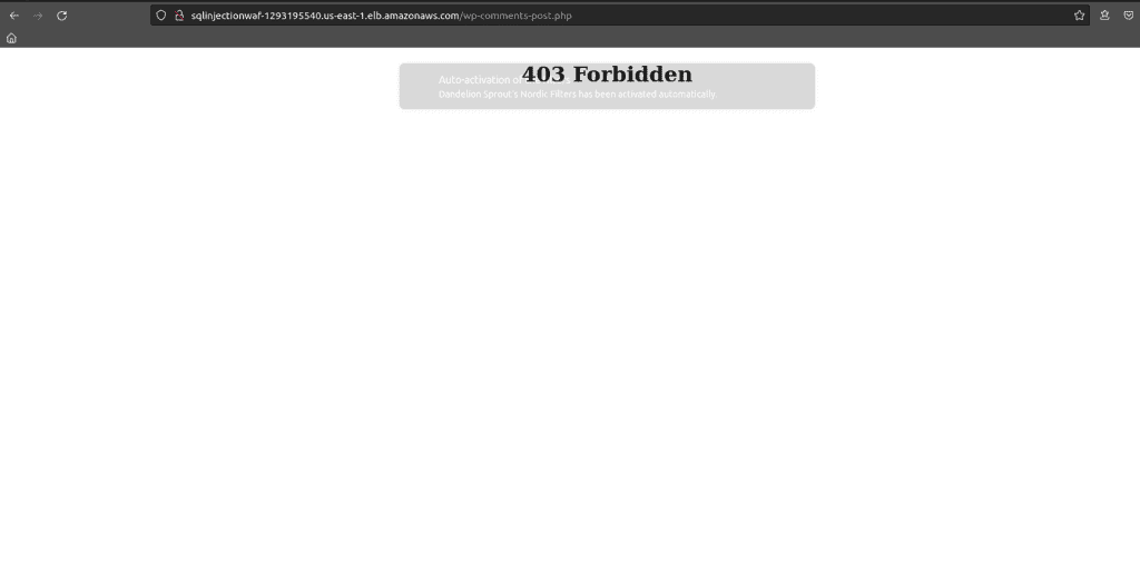 Simulating the sql injection attack