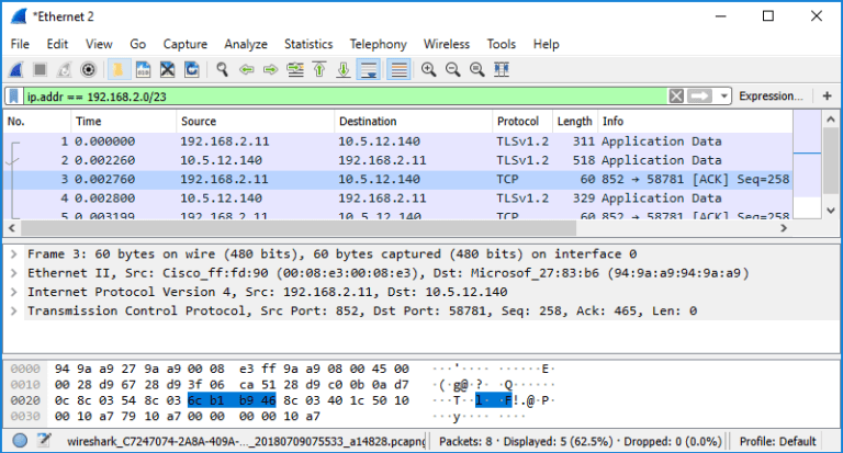 wireshark filter port 8081